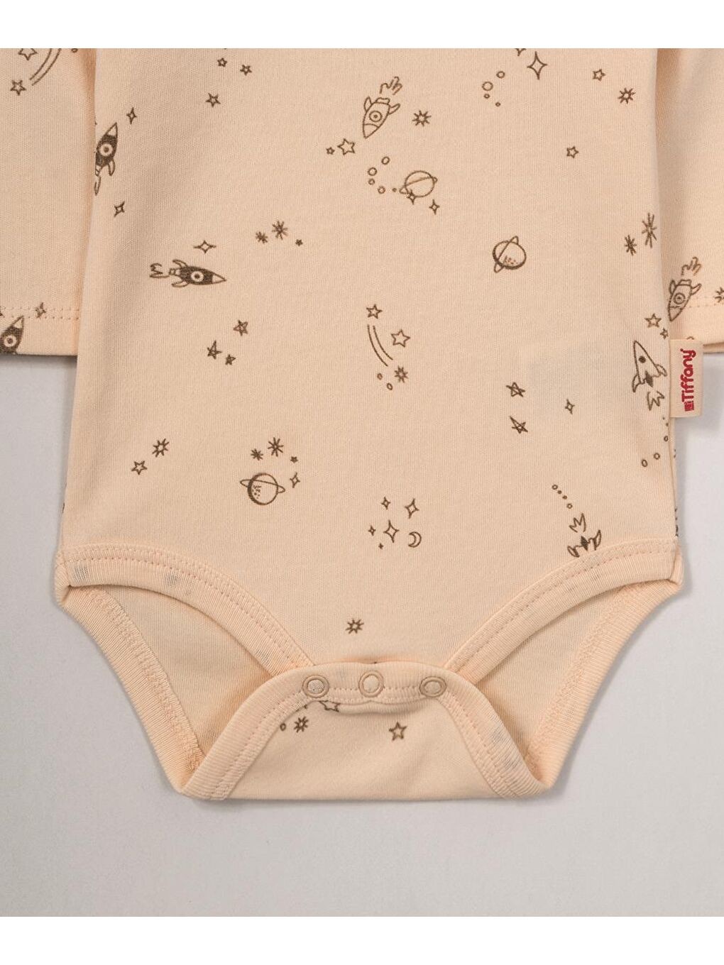 Karışık Galaxy Organic Tema Uzun Kol Badi-3