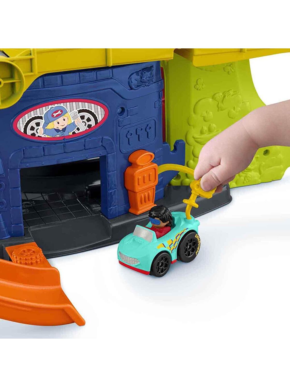 FISHER PRICE Renksiz Little People Wheelies Şehri Oyun Seti HBD77 - 3