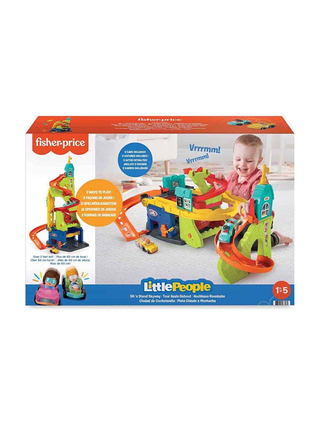 FISHER PRICE Renksiz Little People Wheelies Şehri Oyun Seti HBD77 - 6