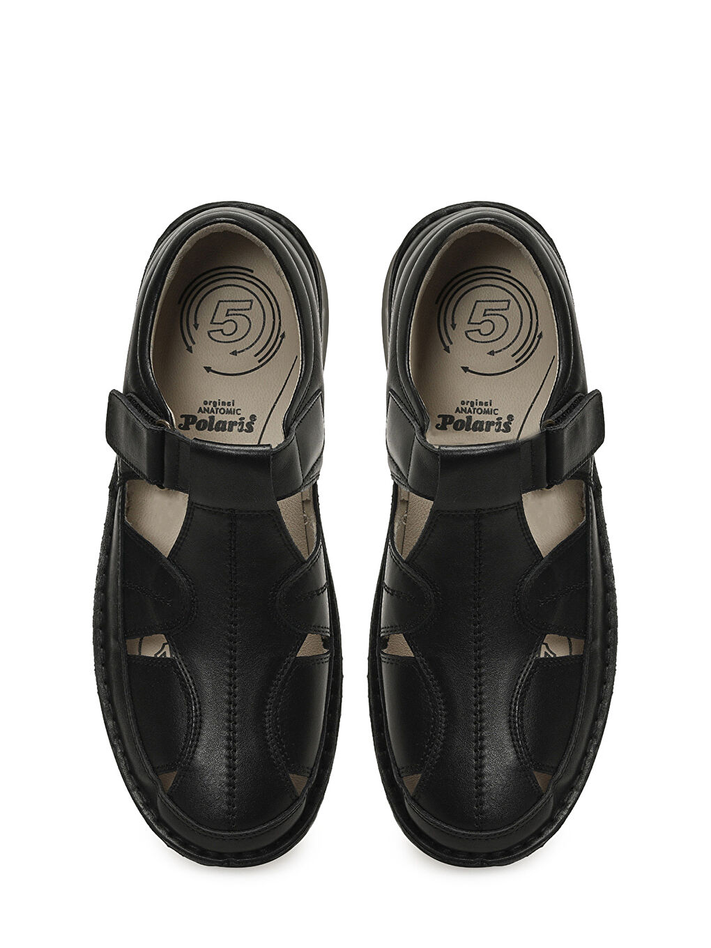 107408.M Siyah Erkek Sandalet-3