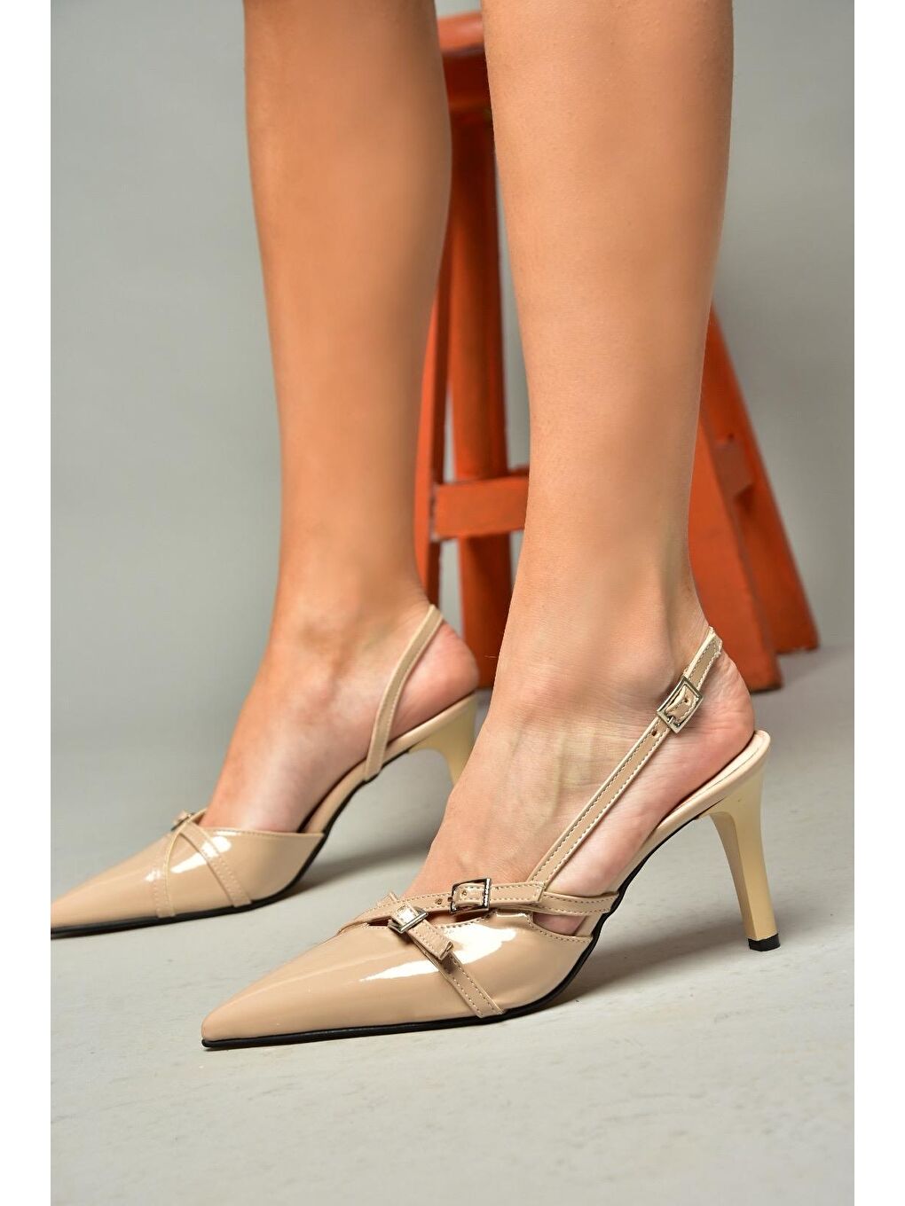 Bej S6540719 Ten Kadın Topuklu Ayakkabı-3