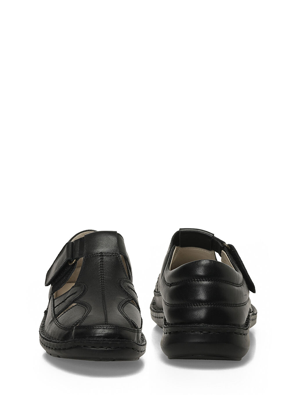 107408.M Siyah Erkek Sandalet-4