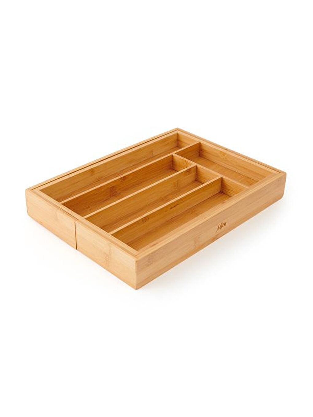 Kahverengi Bambu Çekmece İçi Ayarlanabilir Kaşıklık-1