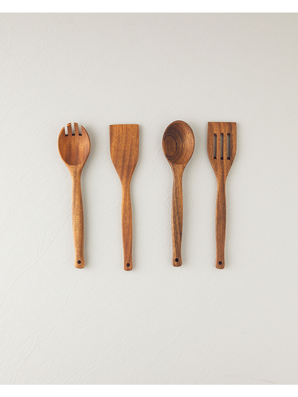 Kahverengi Pure Wooden Iroco 2'li Servis Gereci Kahve-3