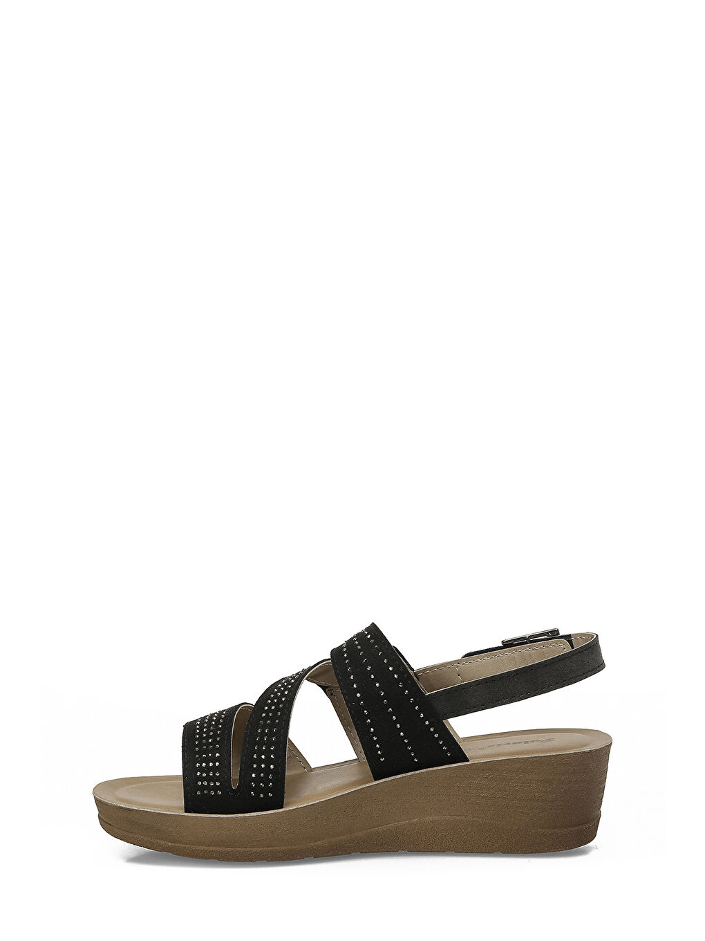 409037.Z Siyah Kadın Comfort Sandalet-2