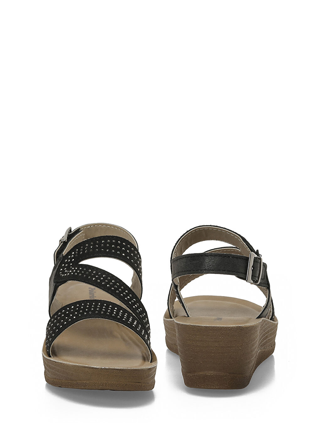 409037.Z Siyah Kadın Comfort Sandalet-4