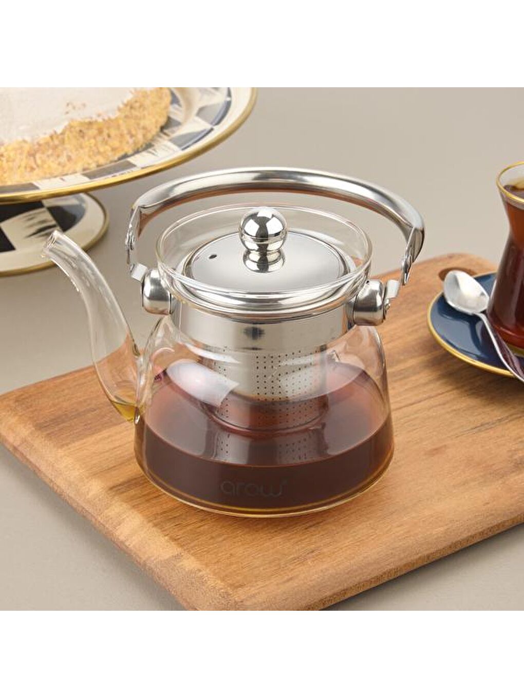 Renksiz Bitki Çayı Demliği - 600 ml