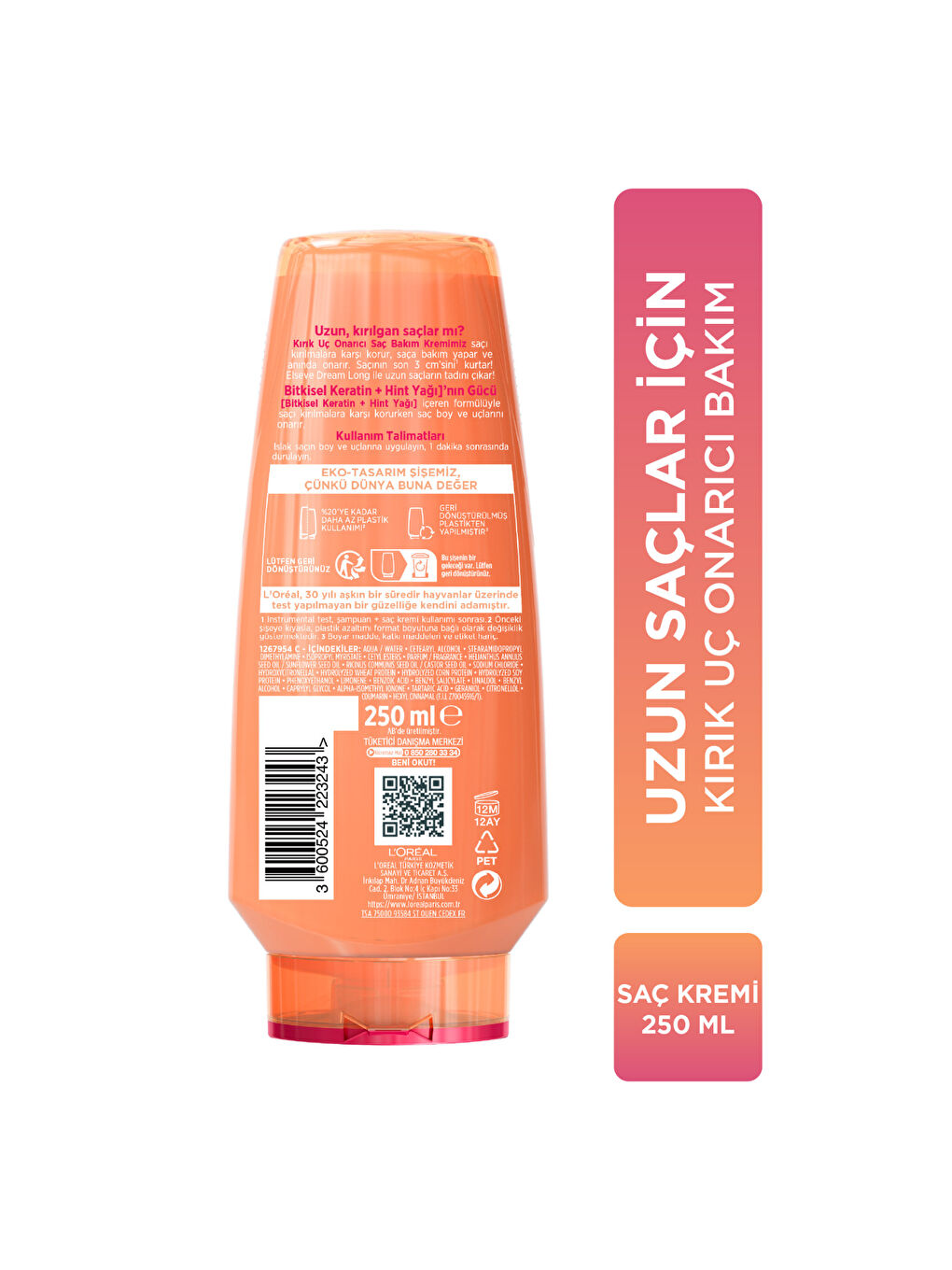 Elseve Dream Long Onarıcı Bakım Kremi 250 ml-7