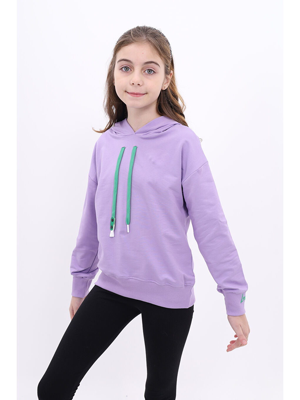 Toontoykids Lila Kız Çocuk Nakışlı Sweatshirt