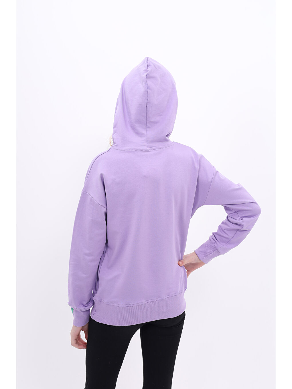 Toontoykids Lila Kız Çocuk Nakışlı Sweatshirt - 2