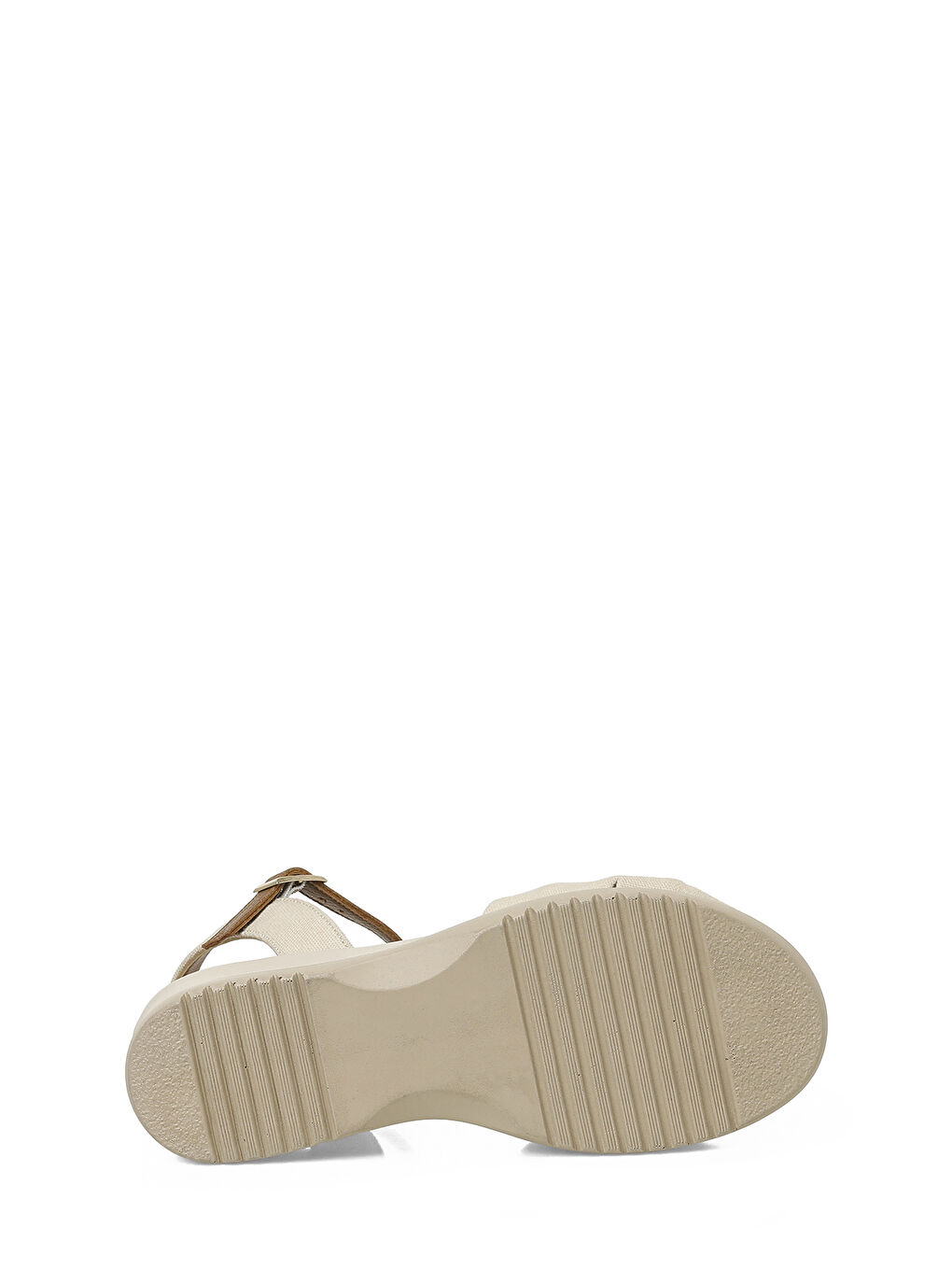 327558.Z Bej Kadın Dolgu Topuk Sandalet-5