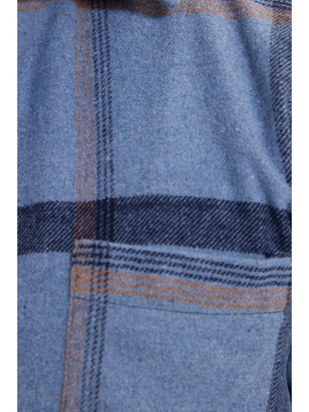 Mavi Erkek Regular Fit Rahat Kesim Kışlık Kareli Oduncu Gömlek-5