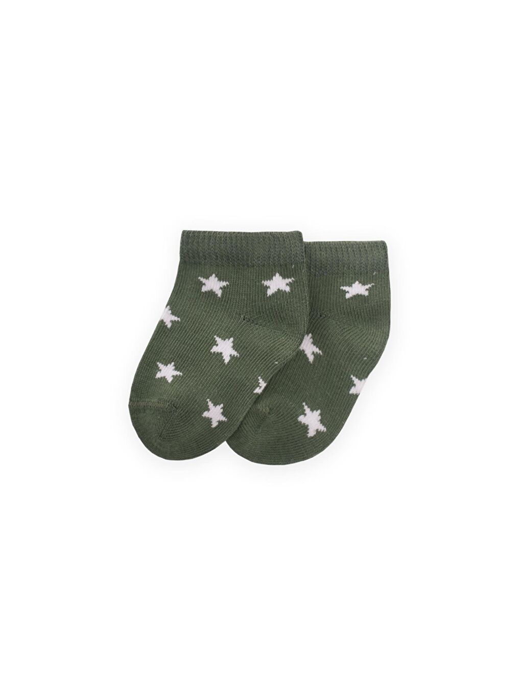 Haki Kız Çocuk Desenli Patik Çorap