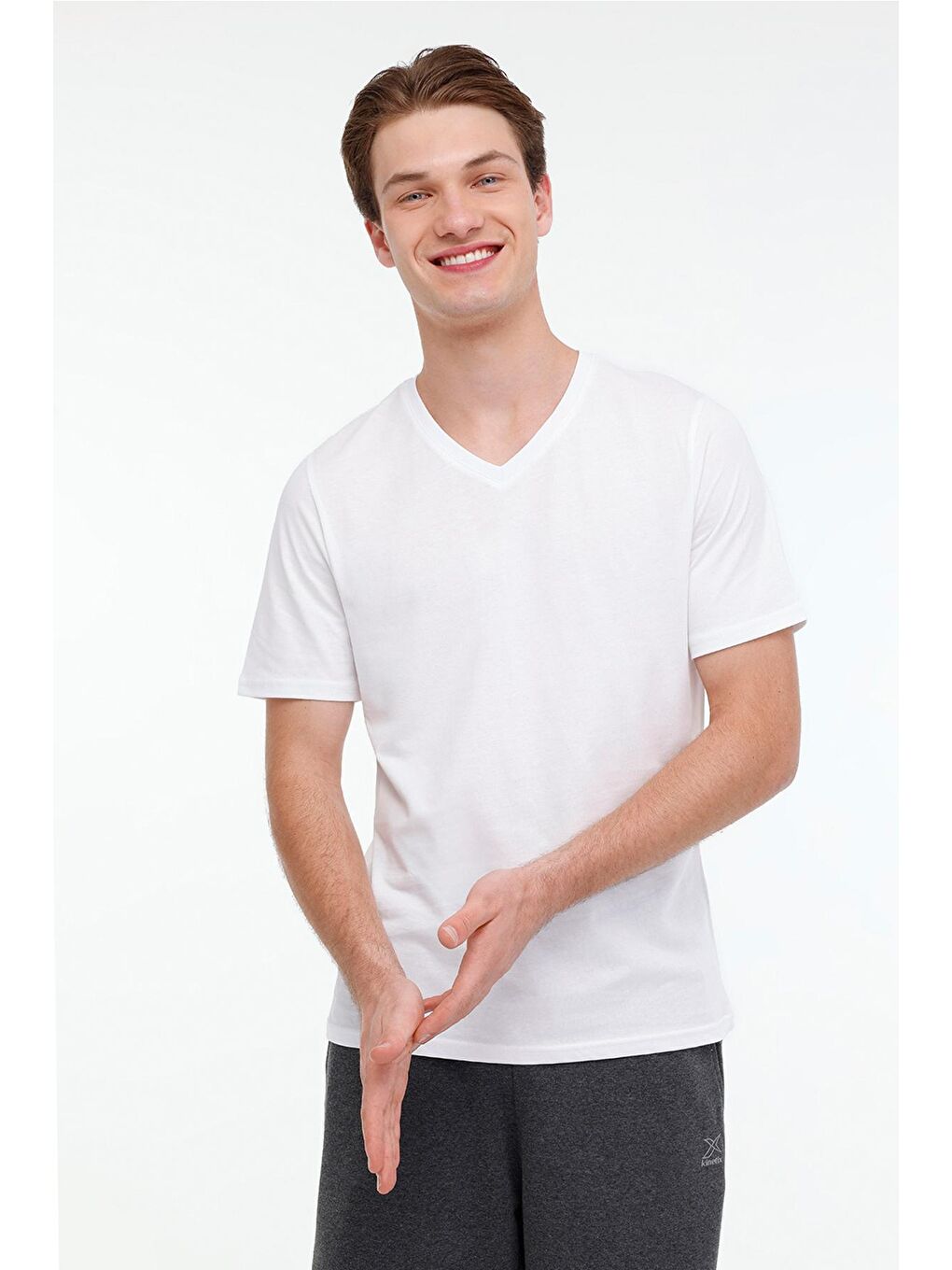 MB SN221 T SHIRT 4PR Beyaz Erkek Kısa Kol Tişört