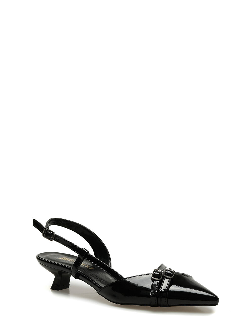 26S-6001 Siyah Kadın Topuklu Ayakkabı-1