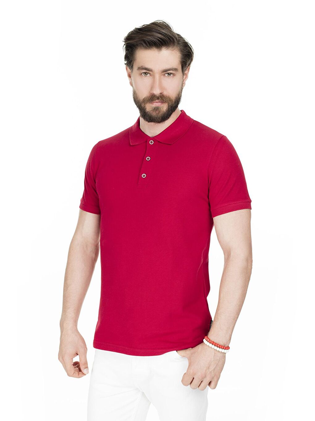 Buratti Pembe-Lila-Yeşil Pamuklu Regular Fit Düğmeli Polo T Shirt 4362050 - 2