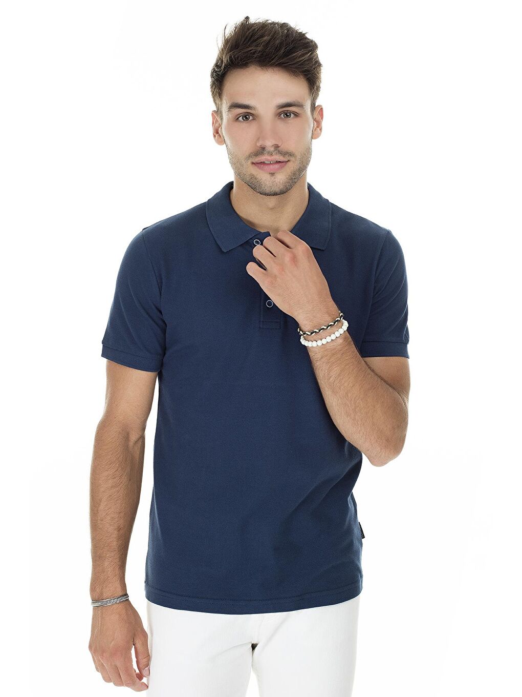 Buratti Deniz Mavisi Pamuklu Regular Fit Düğmeli Polo T Shirt 4362050