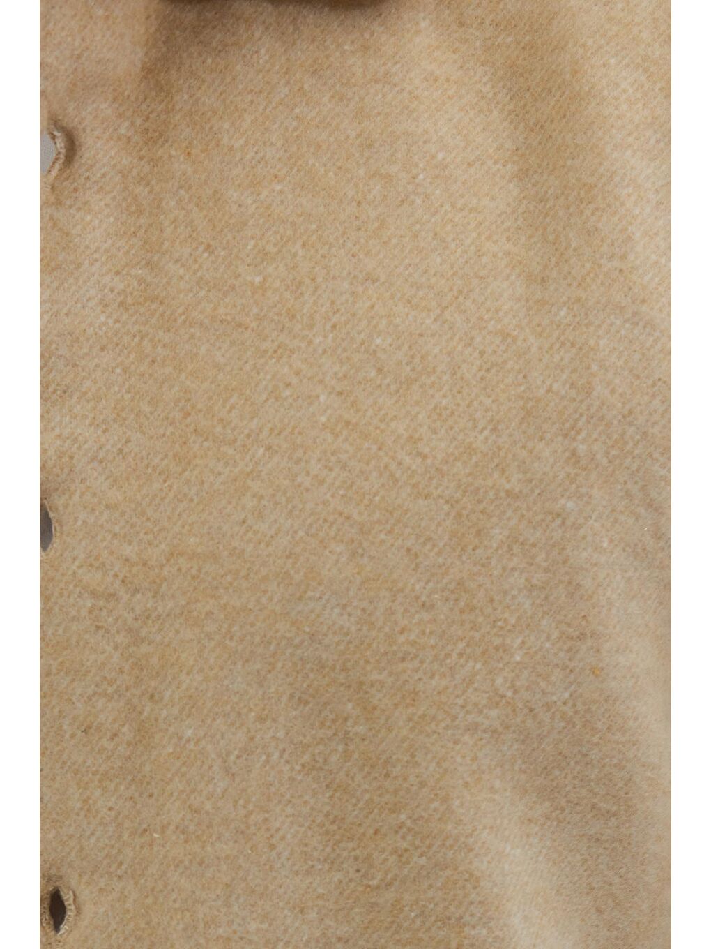 Erkek Slim Fit Dar Kesim Uzun Kollu Düz Kışlık Oduncu Açık Bej Gömlek-5