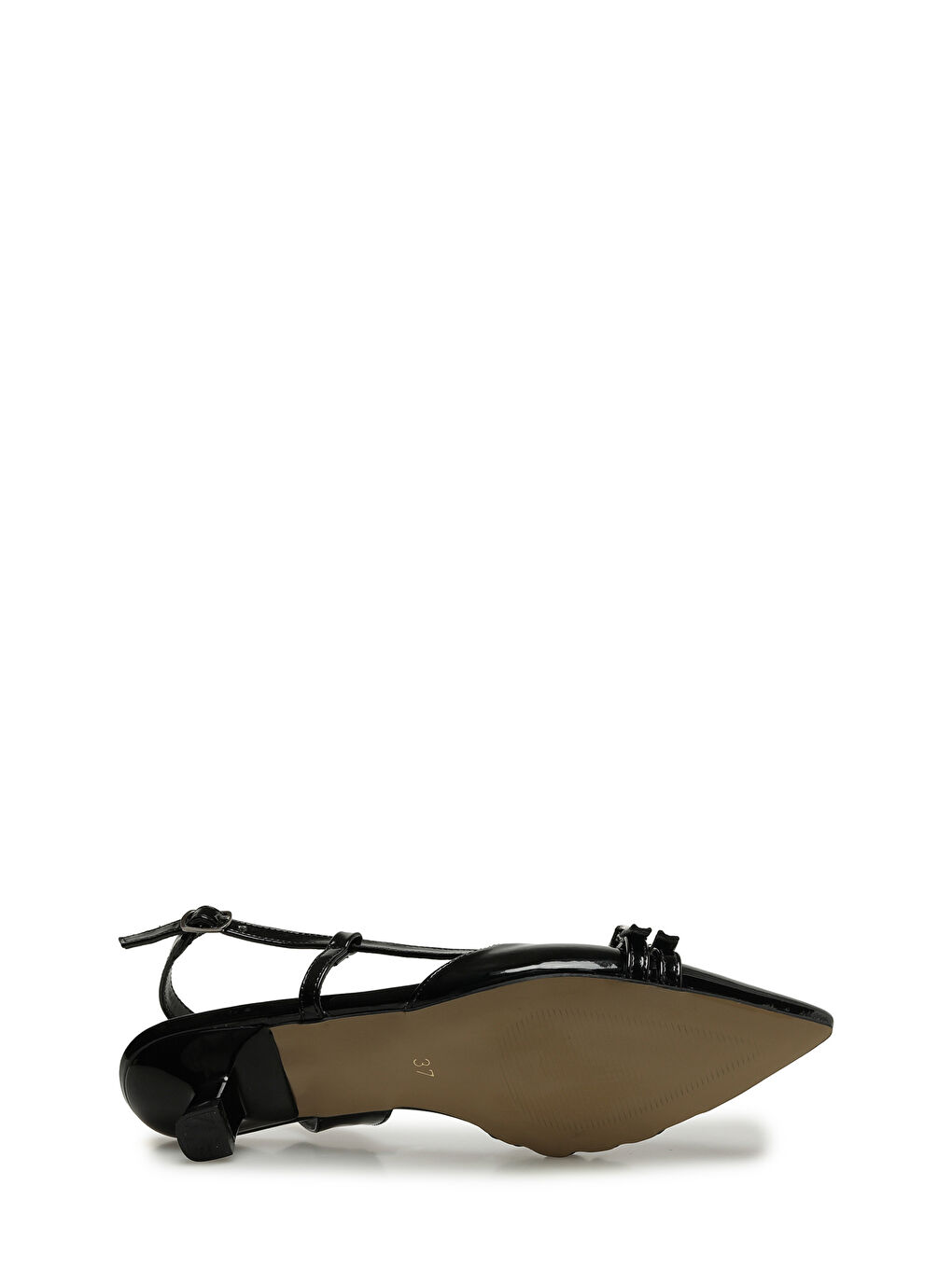 26S-6001 Siyah Kadın Topuklu Ayakkabı-5