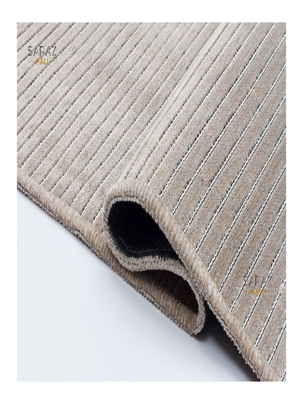 Bej Dizayn Şönil Kilim Vizon 80x300-5