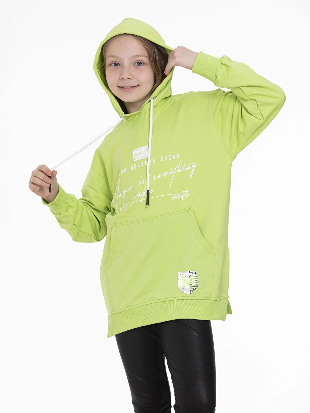 Yeşil İnvite Baskılı Sweat 155