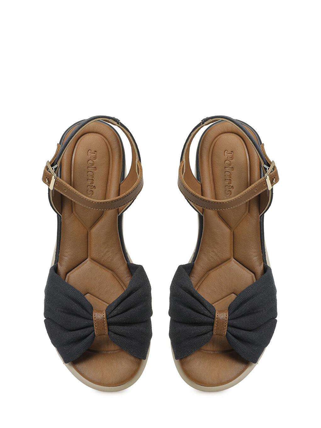 327558.Z Lacivert Kadın Dolgu Topuk Sandalet-3