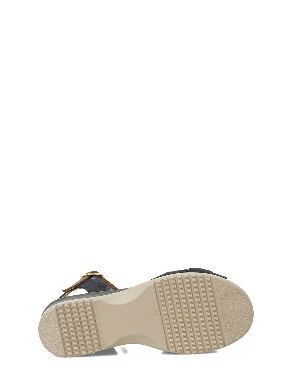 327558.Z Lacivert Kadın Dolgu Topuk Sandalet-5