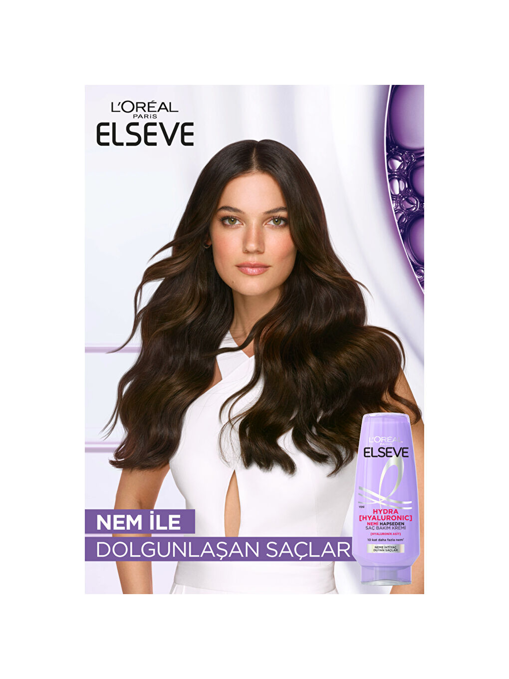 L'Oréal Paris Elseve Hydra [Hyaluronic] Nemi Hapseden Saç Bakım Kremi 250ml-1
