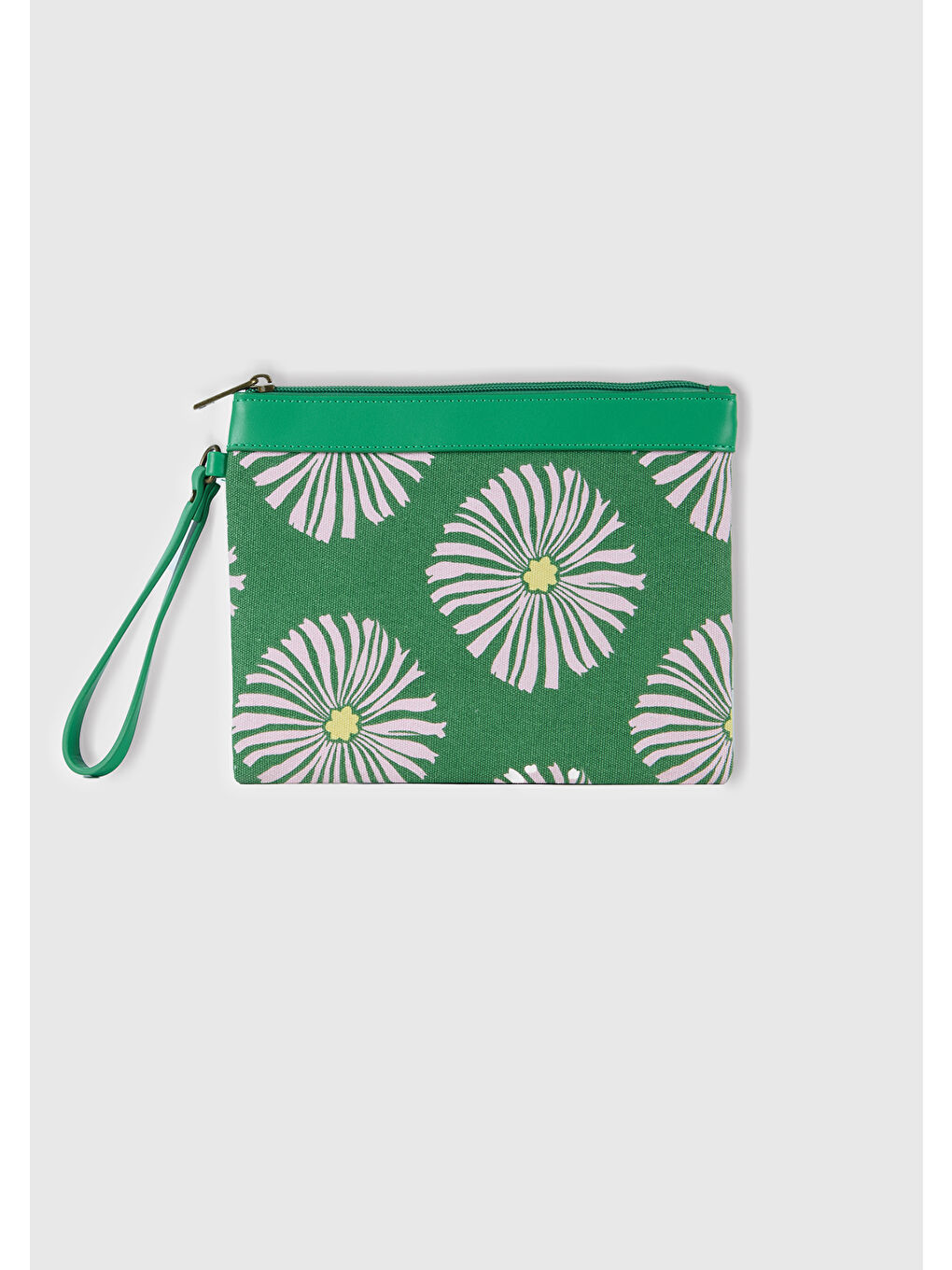 Kadın Yeşil Desenli Cüzdan