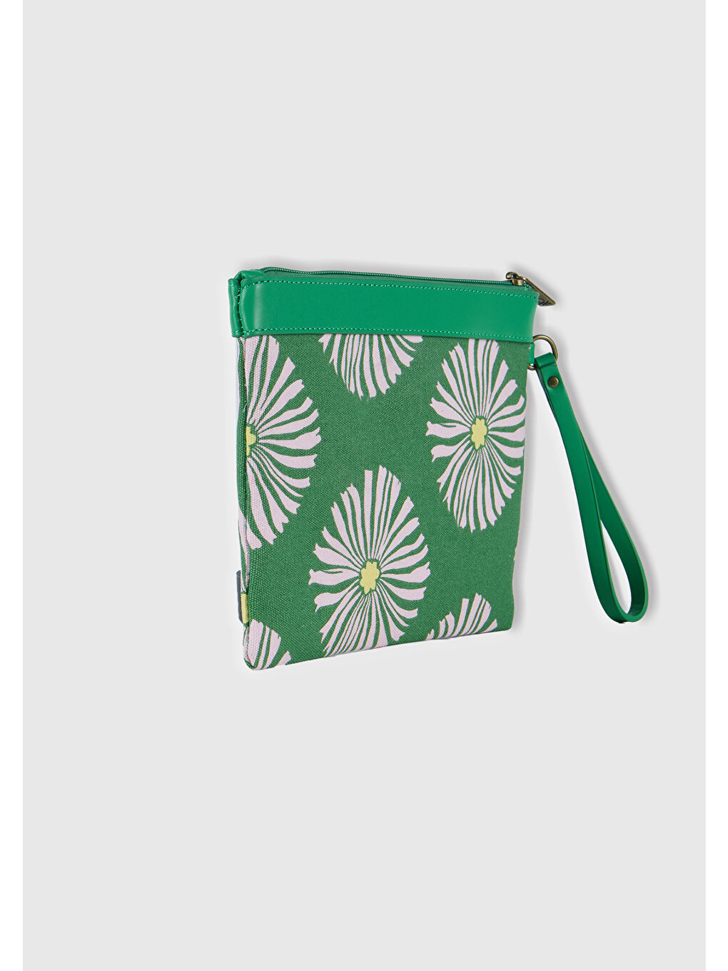 Kadın Yeşil Desenli Cüzdan-1