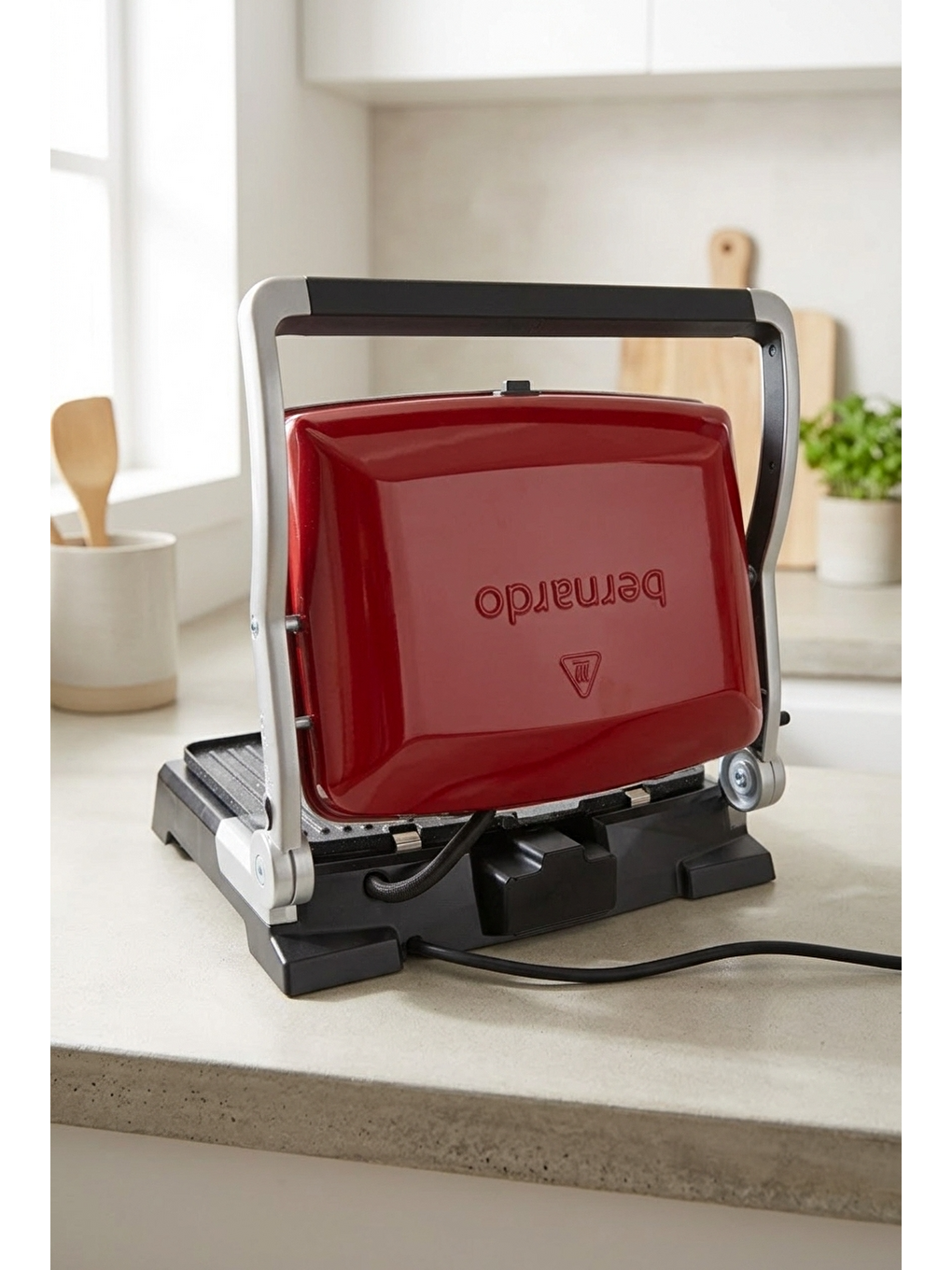 Ruby 2000w 6 Dilim Kapasiteli Çıkarılabilir Plakalı Izgara Ve Tost Makinesi Kırmızı-4