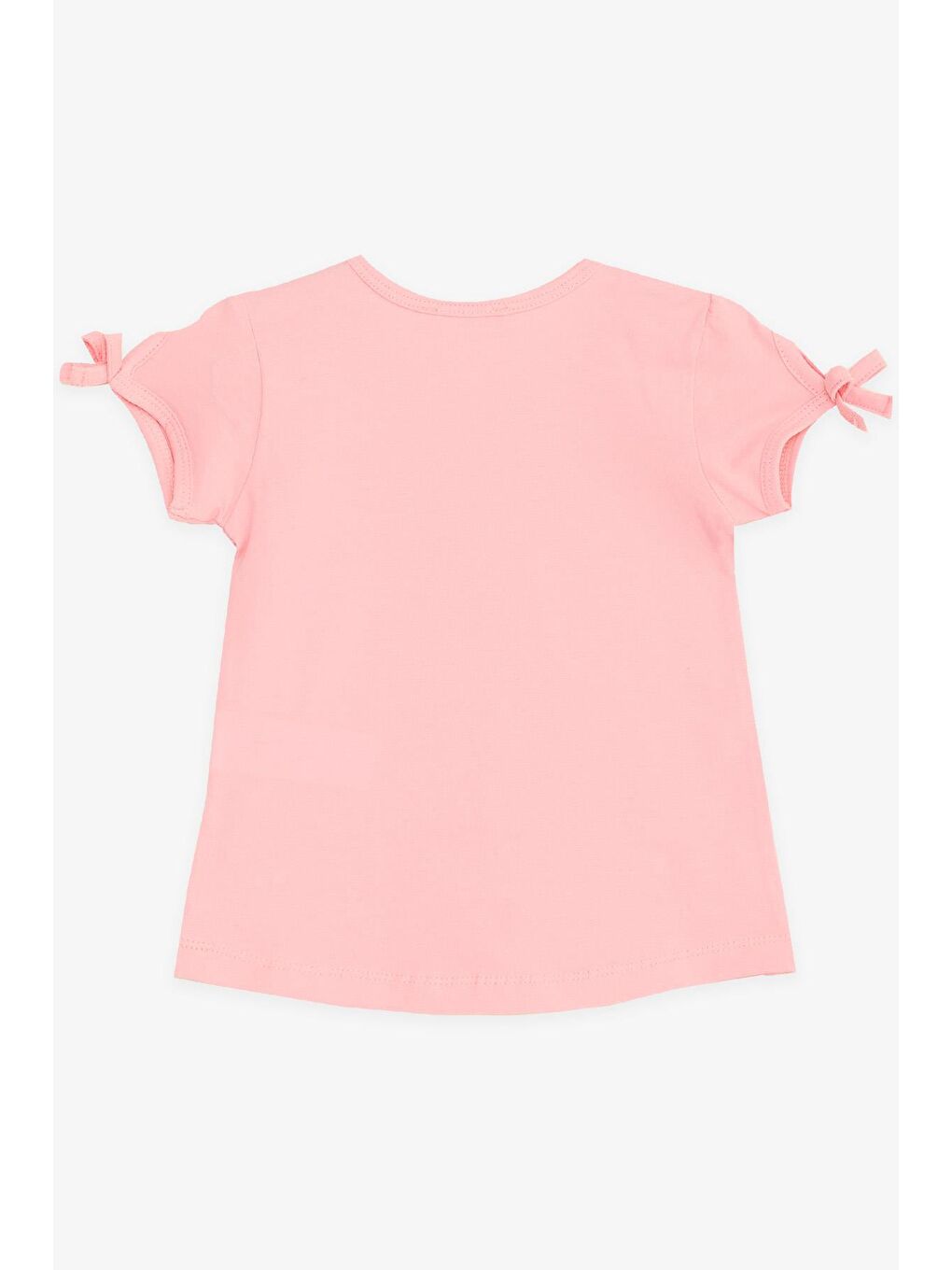 Kız Çocuk Tişört Dansçı Kız Baskılı Pullu Pembe (2-3 Yaş)-5