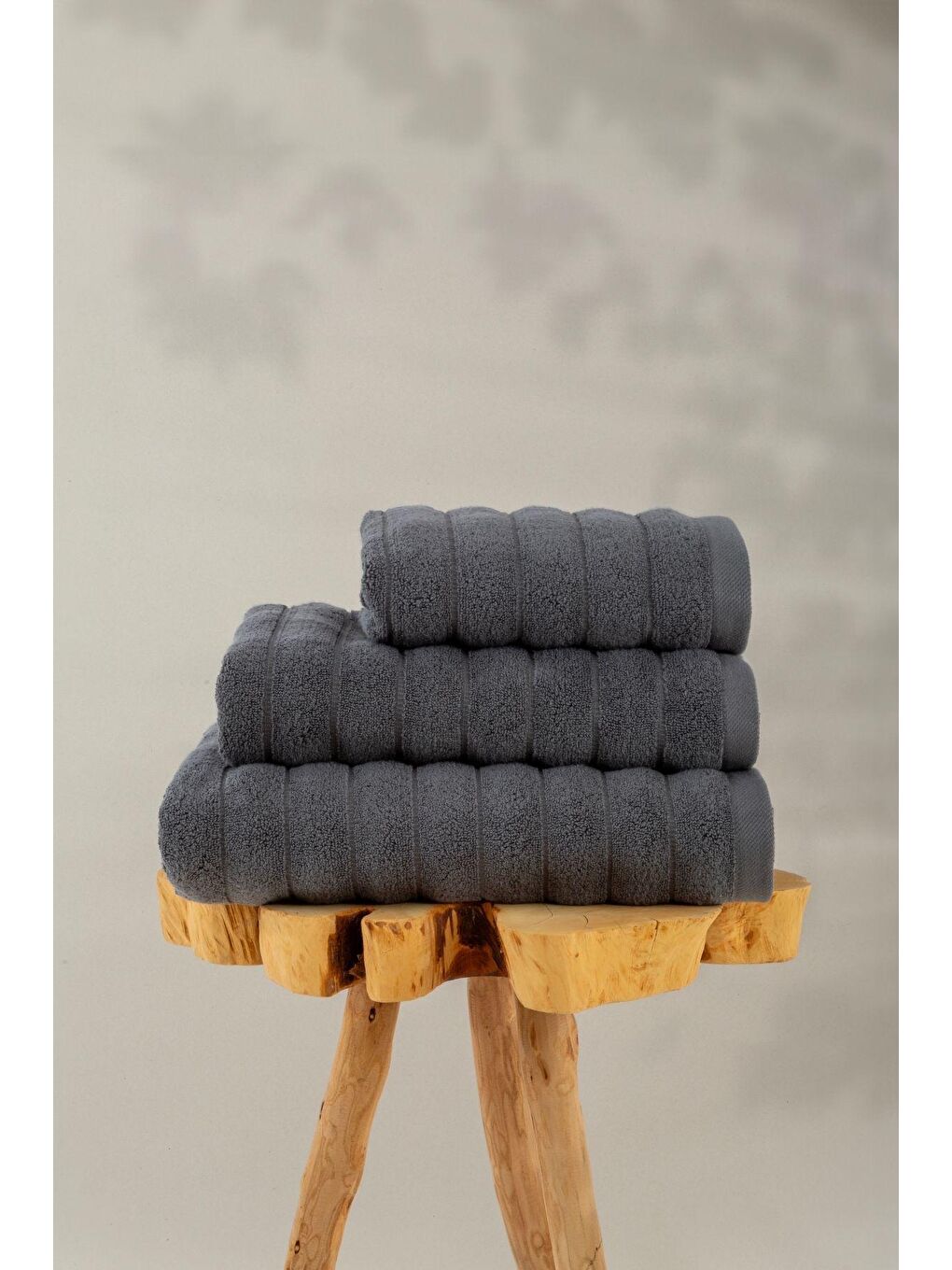 Frizz %100 Pamuk Banyo Havlusu Koyu Gri 70x130-3