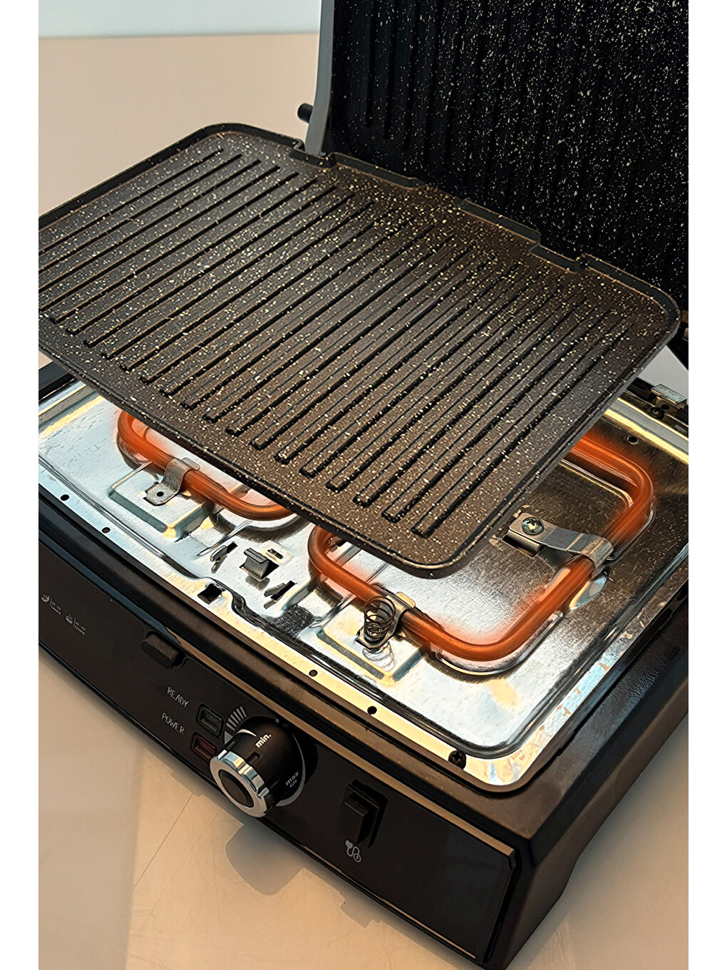 Ruby 2000w 6 Dilim Kapasiteli Çıkarılabilir Plakalı Izgara Ve Tost Makinesi Kırmızı-9