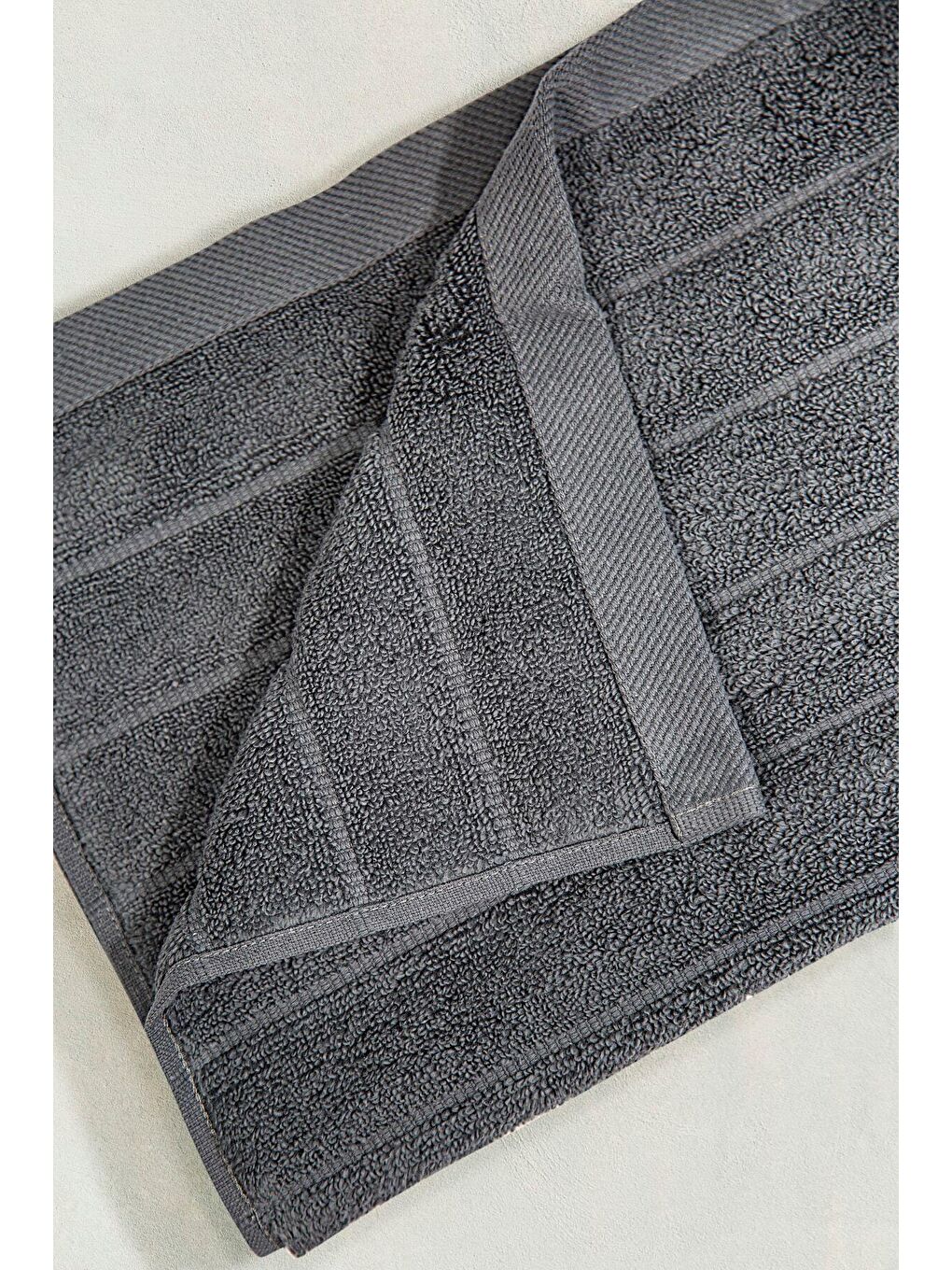 Frizz %100 Pamuk Banyo Havlusu Koyu Gri 70x130-6