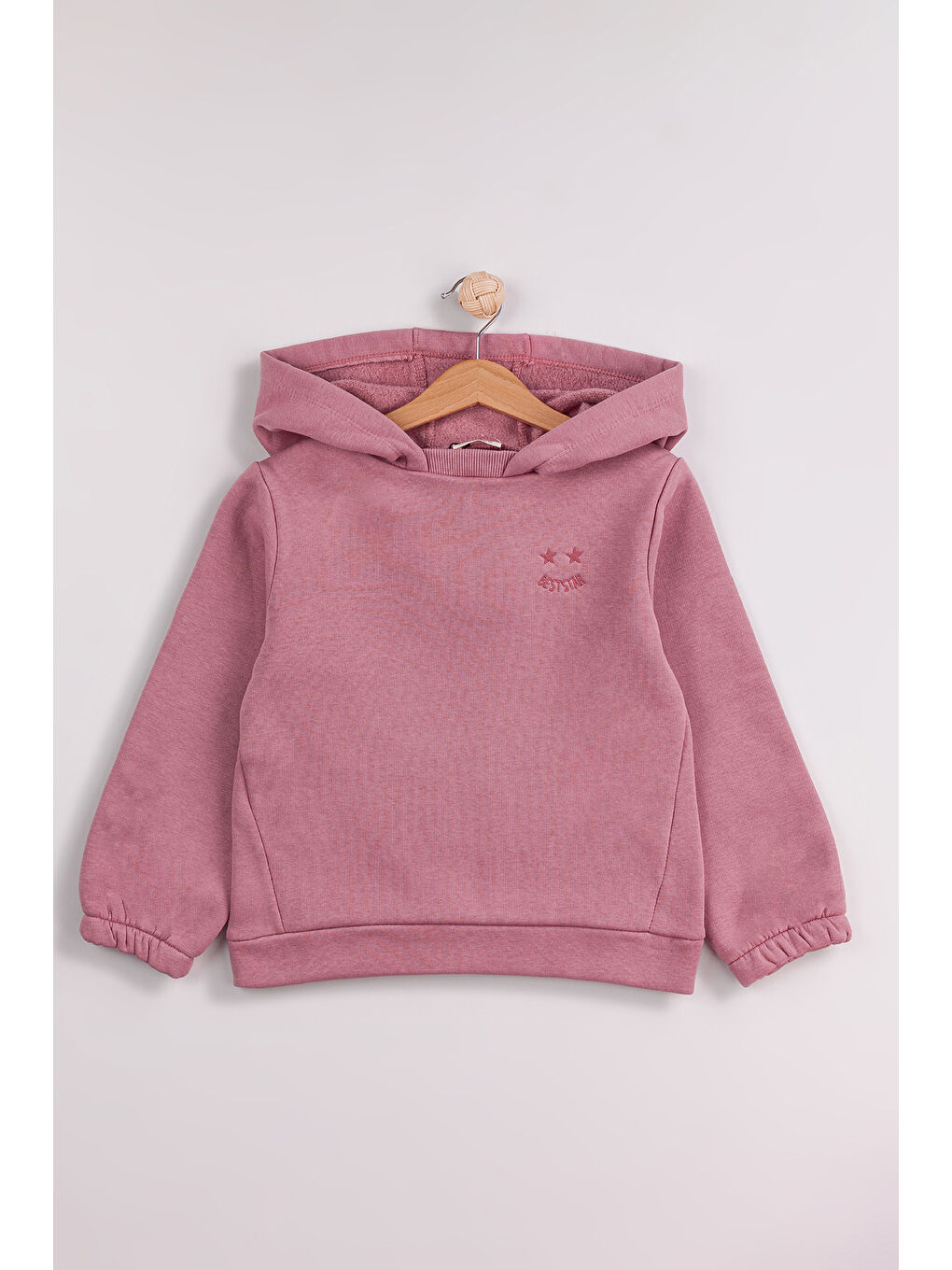 Lila Kız Çocuk 2'li Paket Basic Sweatshirt-5