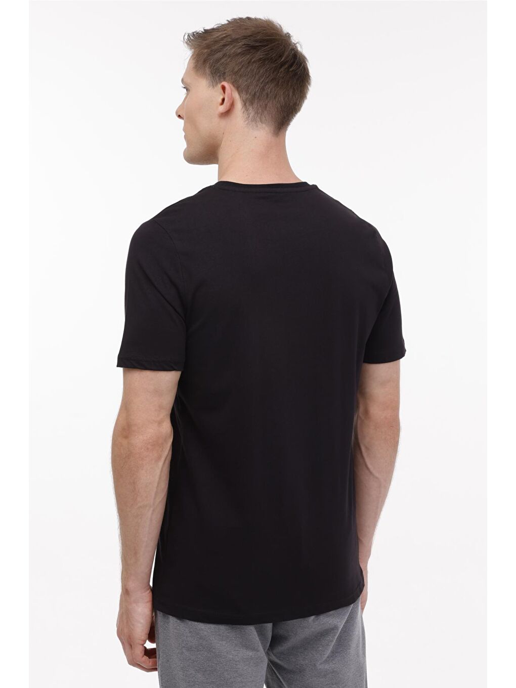 MB SN220 T SHIRT 4PR Siyah Erkek Kısa Kol Tişört-1