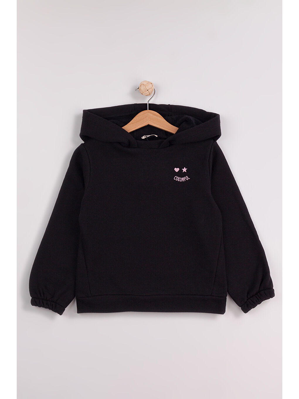 Ekru Kız Çocuk 2'li Paket Basic Sweatshirt-5