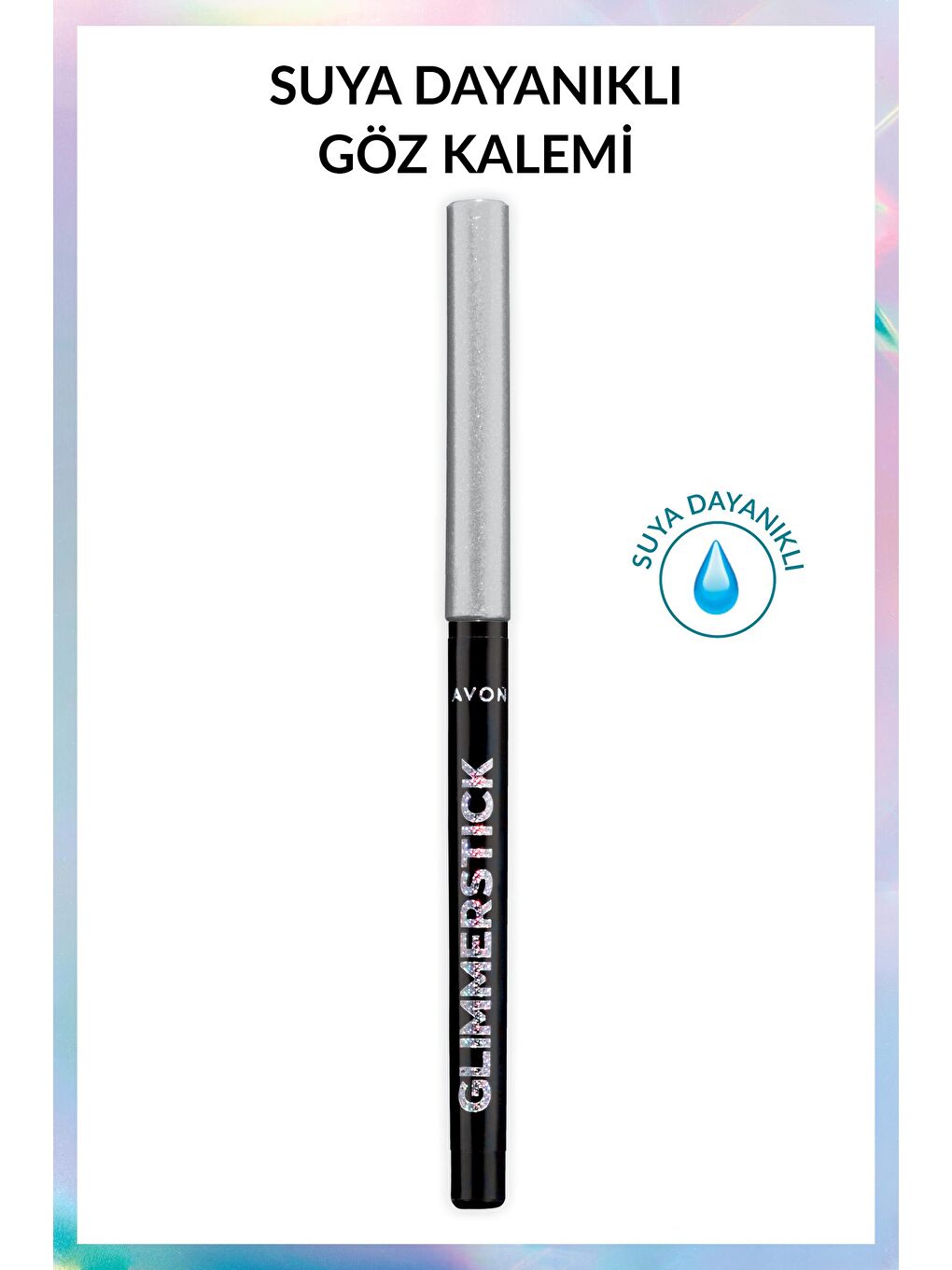 AVON Renksiz Glimmersticks Pırıltılı Asansörlü Suya Dayanıklı Göz Kalemi Silver Lights