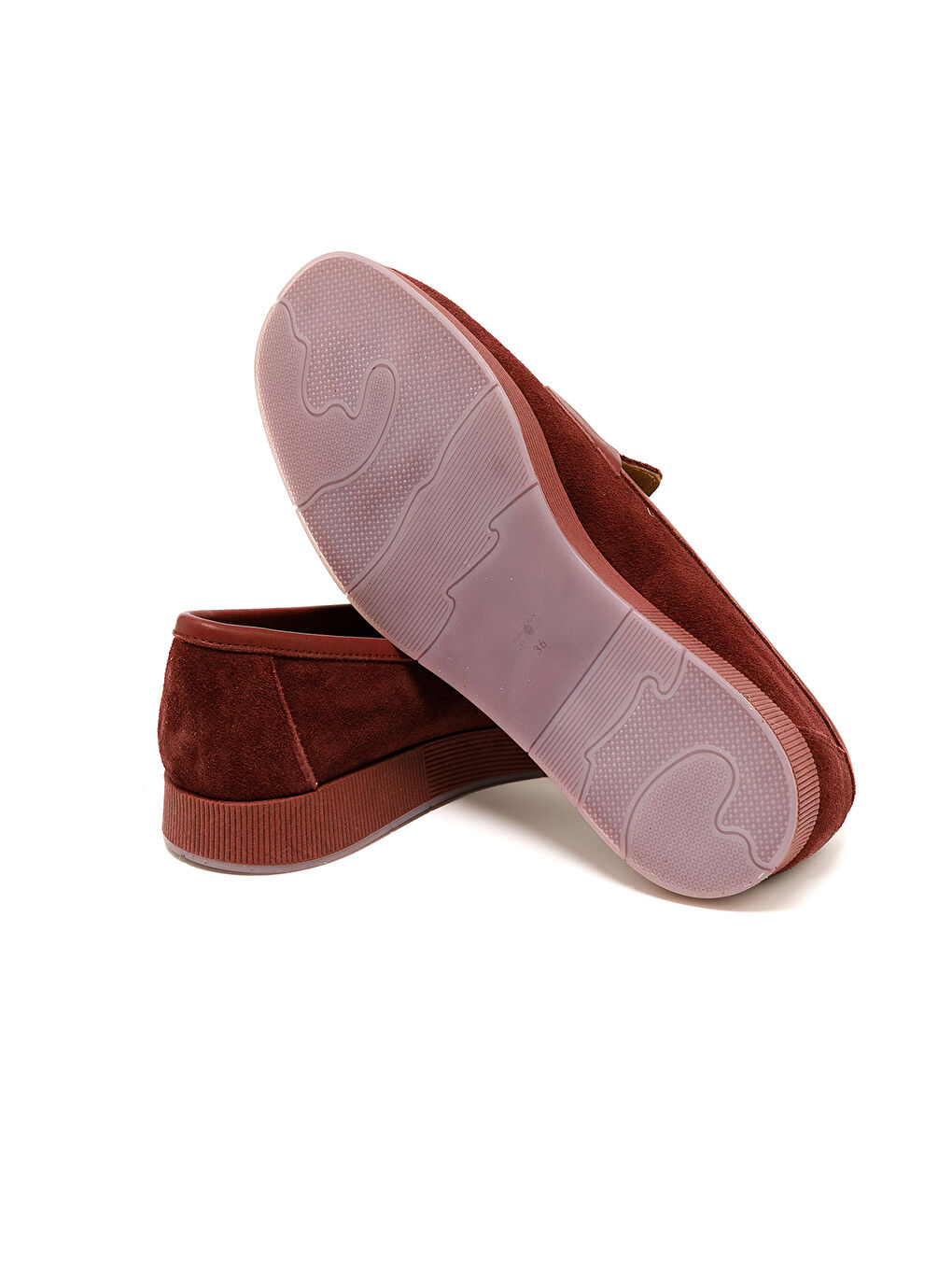 Kadın Oxford ( Klasik) RC-25Y-093-R1621 Bordo Süet-5