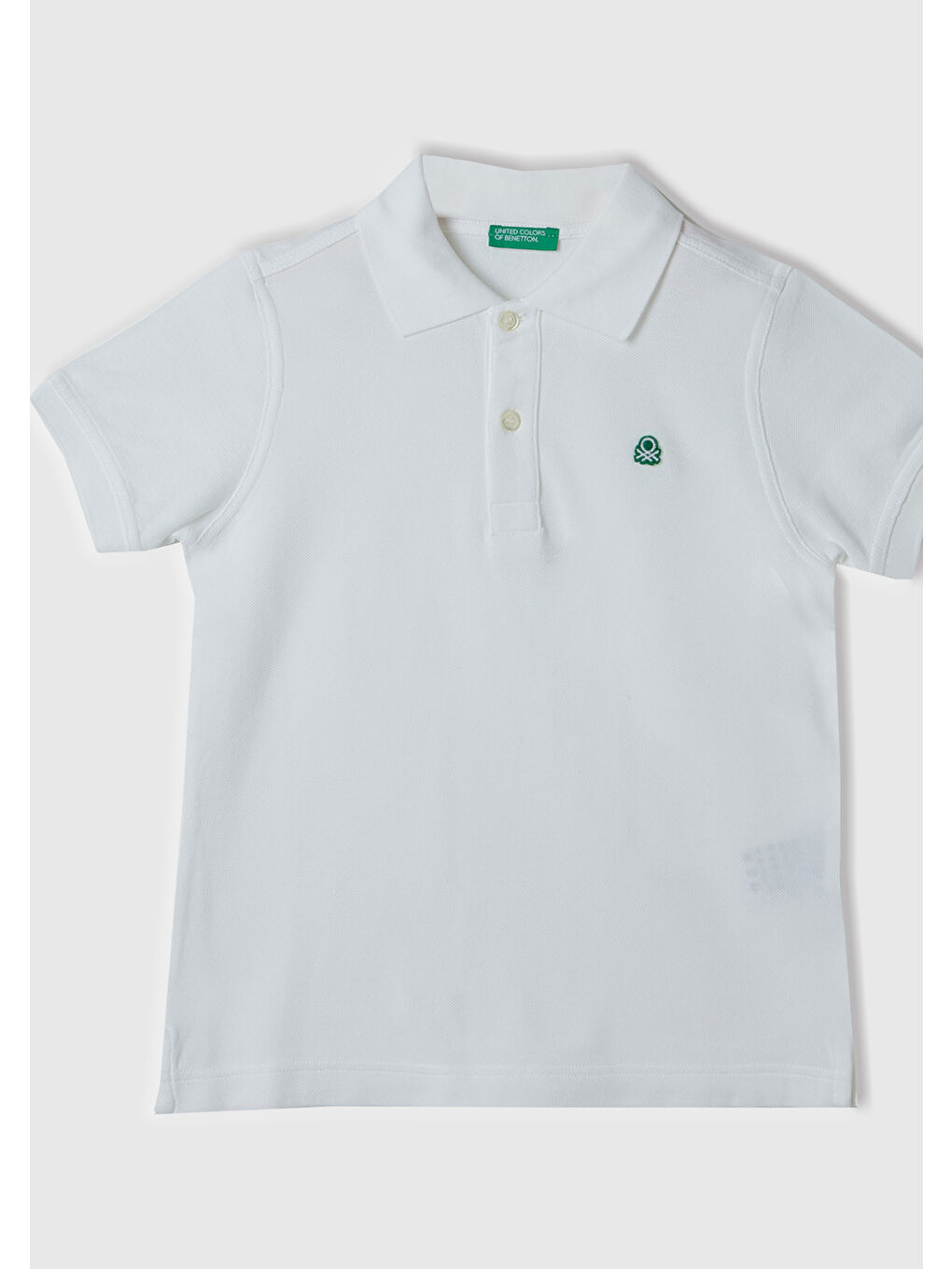 United Colors Of Benetton Beyaz Erkek Çocuk Beyaz Logolu Polo T-Shirt