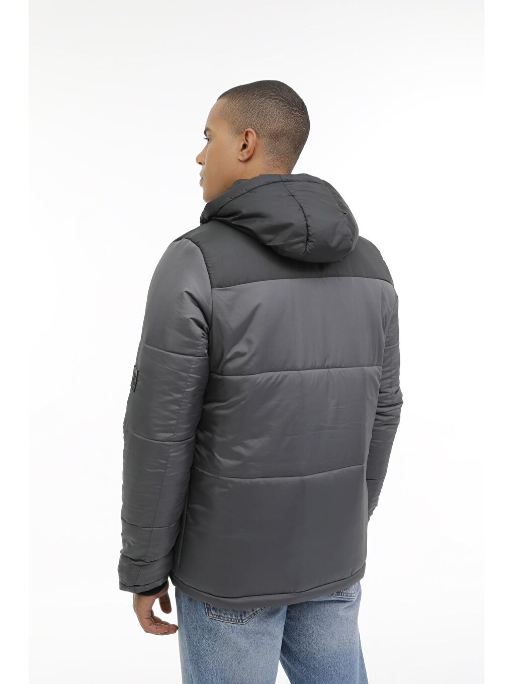 Kinetix Gri-Siyah ML ARNY-C COAT 3PR Gri Erkek Kısa Kaban - 1