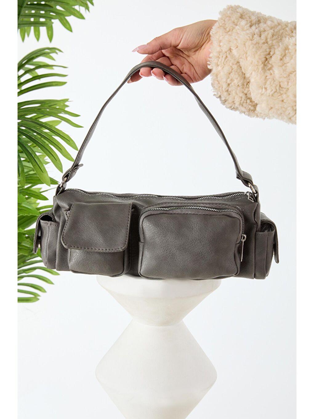 Kadın Antrasit Çantası - 24316-1