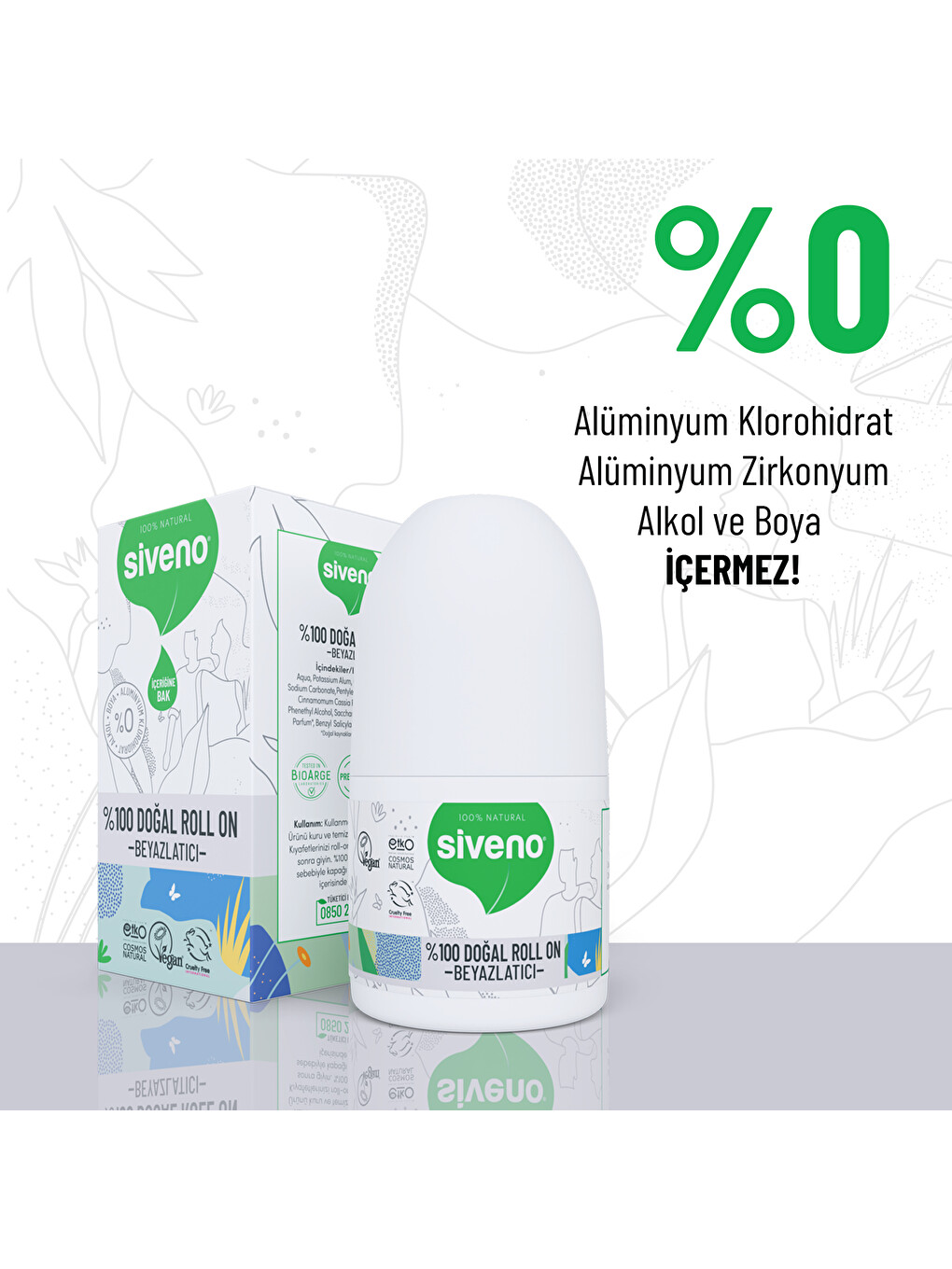 %100 Doğal Roll On Beyazlatıcı Etkili Deodorant Ter Kokusu Önleyici Bitkisel Leke Bırakmayan Vegan 5-2