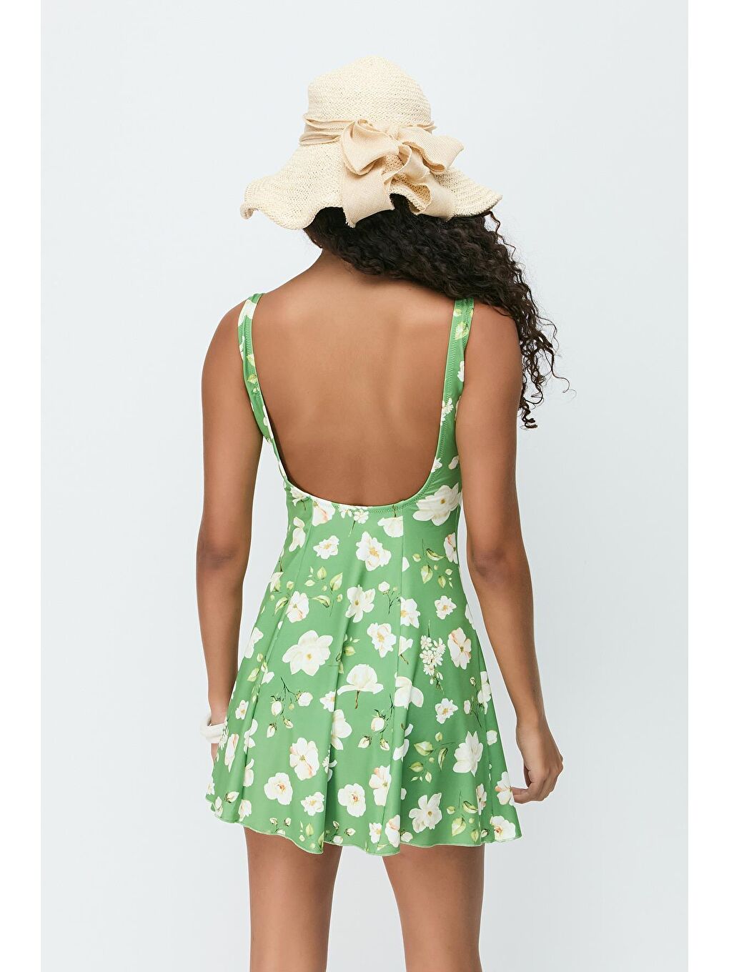 Elbise Mayo 7746 Yeşil/Sarı-4