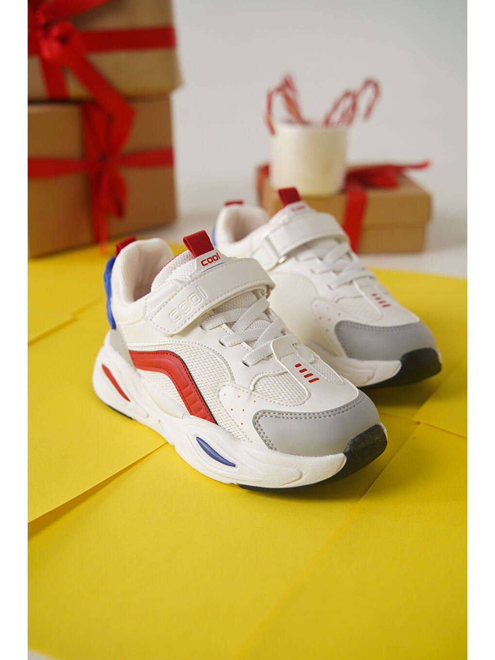 Daxtors Mavi Toti Günlük Ortopedik Cırtlı Çocuk Unisex Spor Ayakkabı - 2