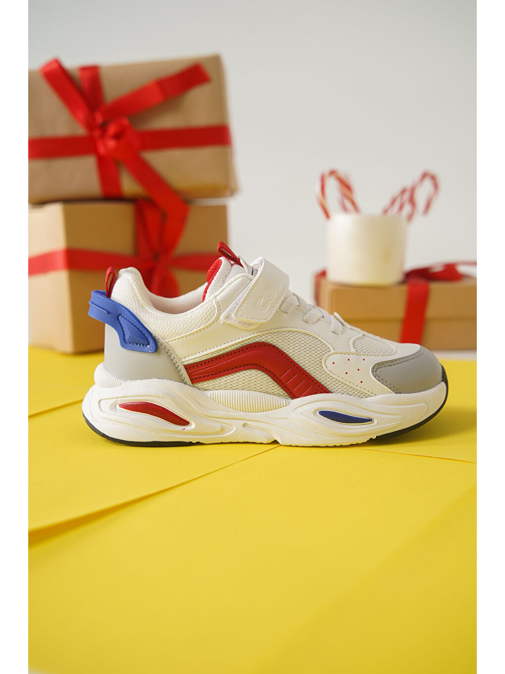 Daxtors Mavi Toti Günlük Ortopedik Cırtlı Çocuk Unisex Spor Ayakkabı - 3