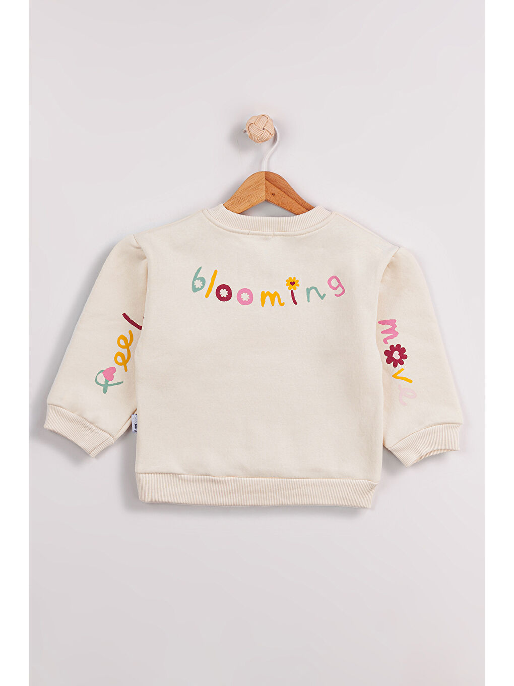 Pembe Kız Çocuk 2'li Paket Basic Sweatshirt-7