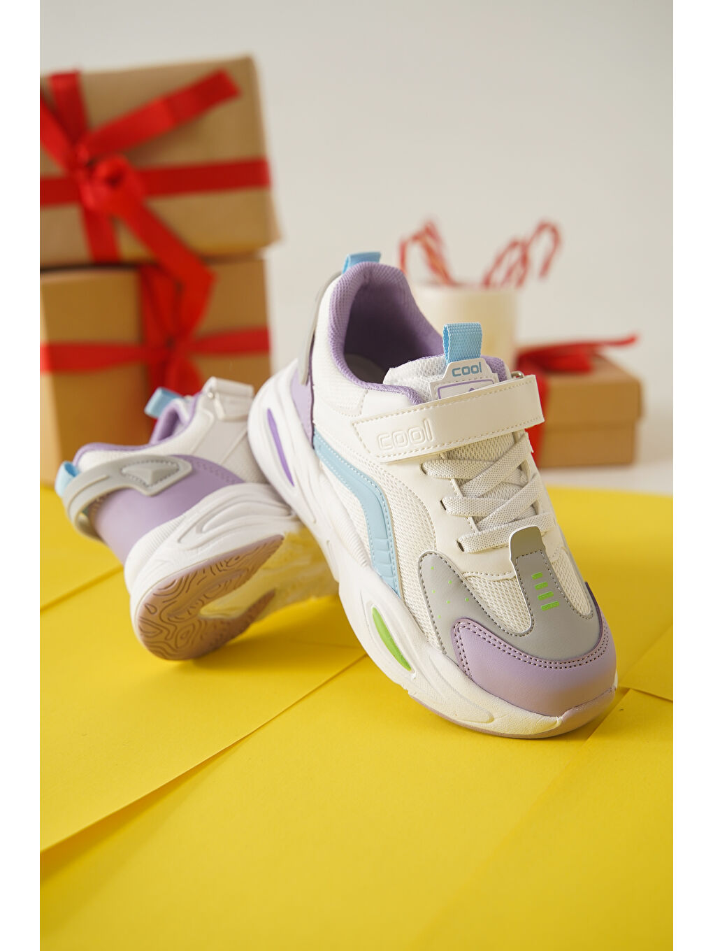 Mor Toti Günlük Ortopedik Cırtlı Çocuk Unisex Spor Ayakkabı-2