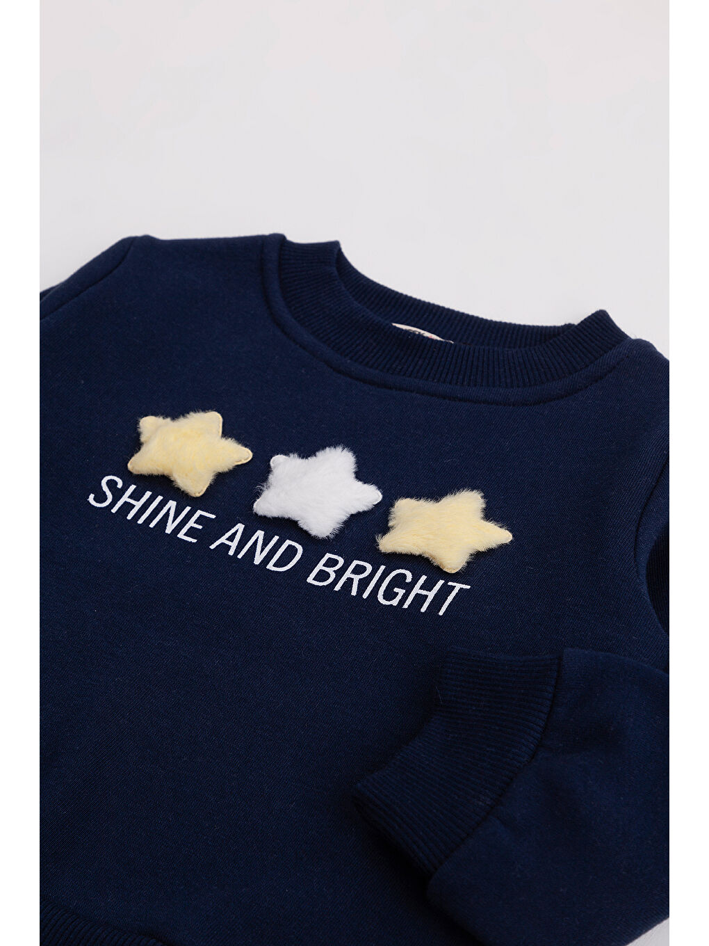 Lacivert Kız Çocuk 2'li Paket Basic Sweatshirt-6